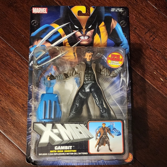 X-Men Marvel 2004 Gambit Action Figure - Picture 2 of 8
